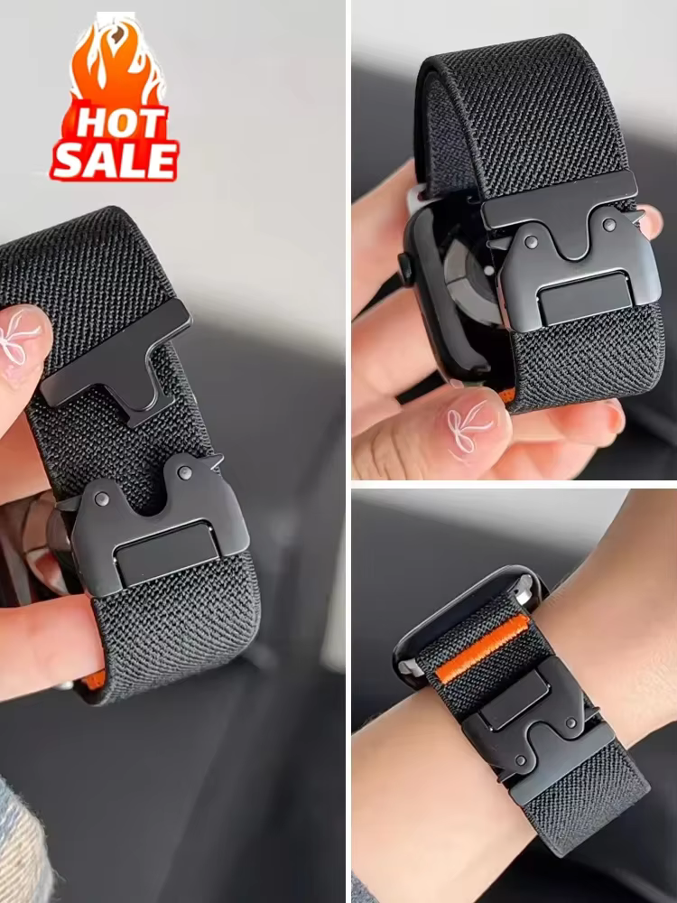 Bracelets de parachute pour Apple watch 10 bandes 46mm 42-41-45mm Ultra 2 49mm 44mm bracelet en nylon iWatch