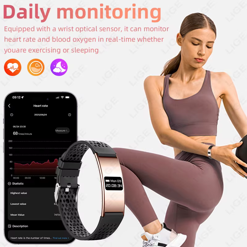Bracelet intelligent ultra-fin pour femmes et hommes