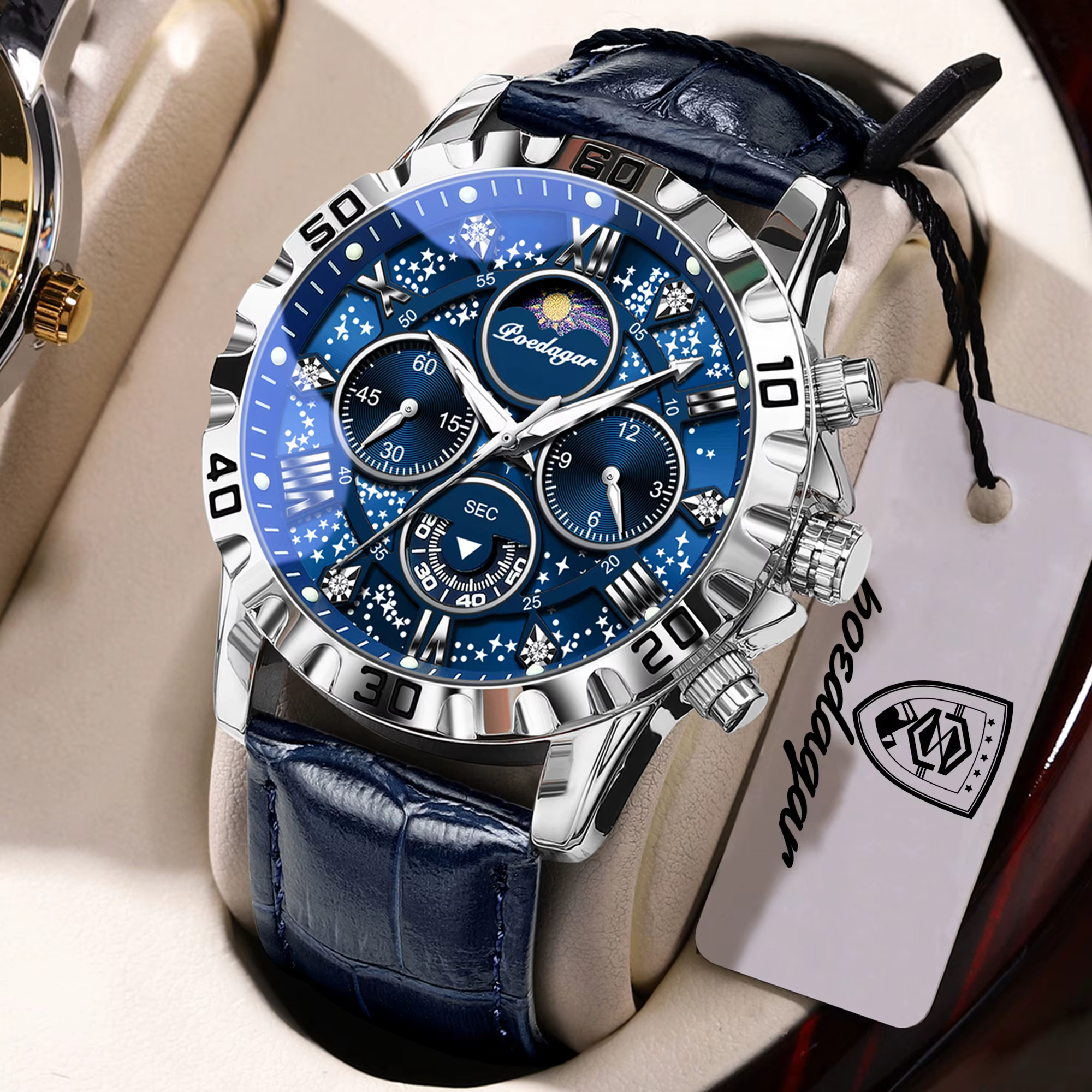 Montre homme POEDAGAR, haut de gamme