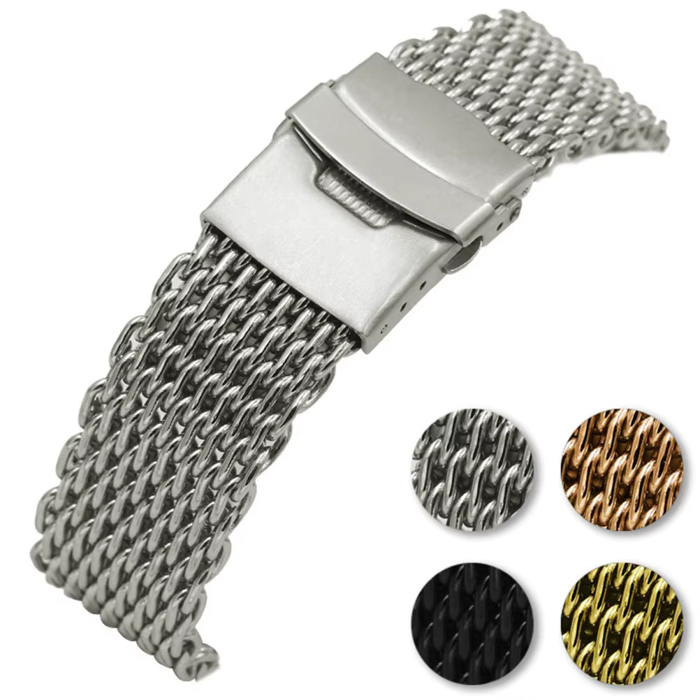 Bracelet de montre en maille de requin 20 mm