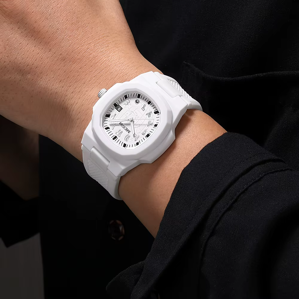 MEGIR montre pour hommes étanche marque de luxe calendrier homme montre-bracelet Quartz mode Simple