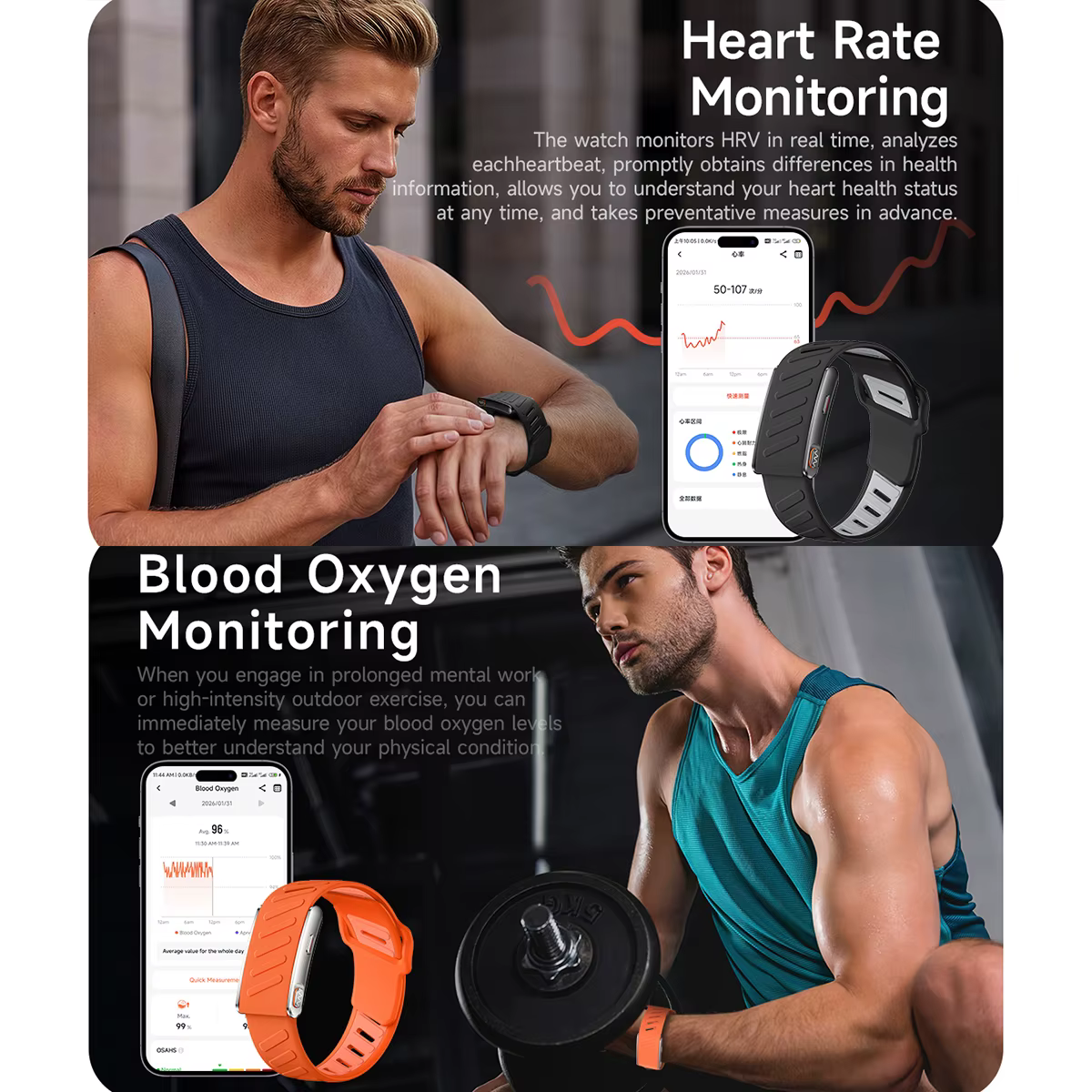 Montre connectée ECG pour femmes