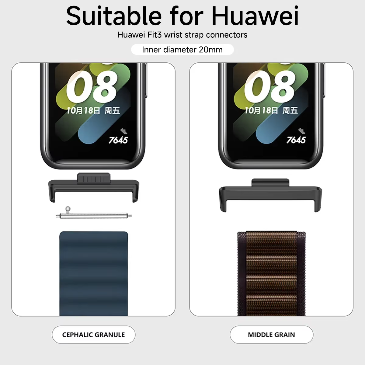 1 paire d'adaptateurs pour Huawei Watch Fit5Pro 5 Fit4