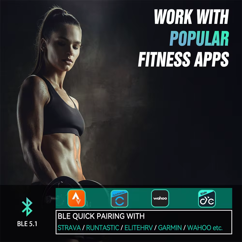 CYCPLUS capteur de fréquence cardiaque brassard ceinture de poignet Bluetooth ANT + moniteur de Fitness pour ordinateur de vélo GPS Garmin Wahoo