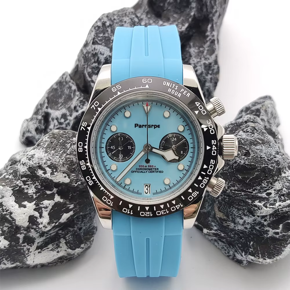Nouveau chronographe VK64 montre à Quartz 39.5mm 316L acier inoxydable 50M étanche lumineux hommes sport affaires montres