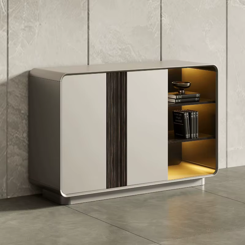 Meuble de Rangement de Bureau Simple et Moderne, Luxe Léger, Armoire de Classement Premium, Armoire à Documents, Étagères à Fentes, Mobilier de Bureau