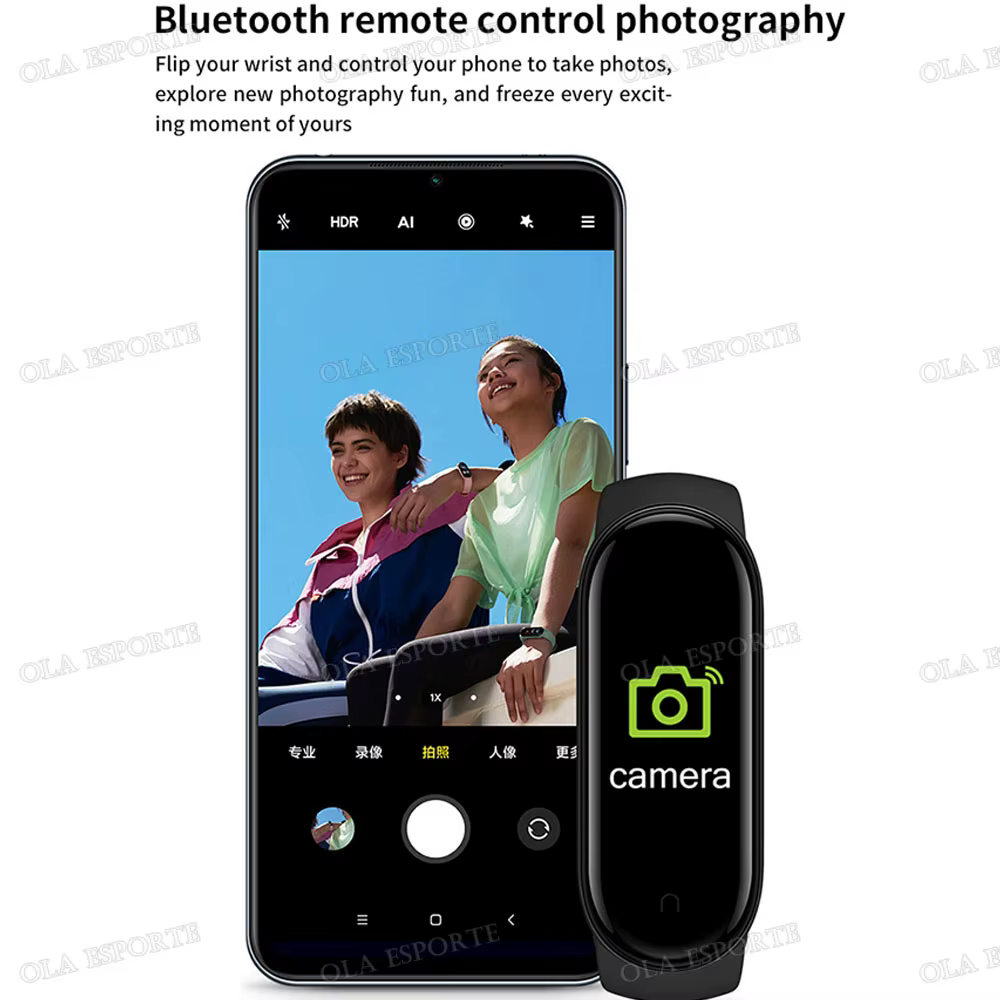 Nouveau sport montre intelligente contrôle de la musique Fitness calories piste Bracelet informations sur téléphone rappeler les étapes Bluetooth SmartWatch M9 bande