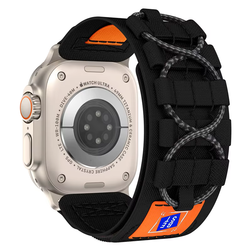 Bandes de Sport tactiques pour Apple Watch Ultra 3 2 série 11 10 9 SE 3