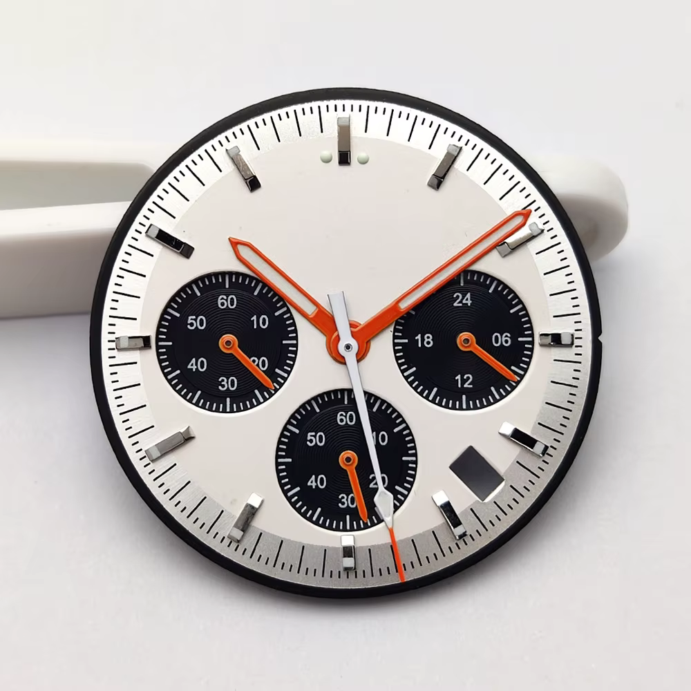 Kit de cadran et aiguilles de montre chronographe multifonctionnel pour homme 32