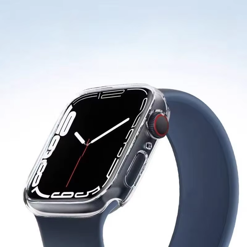 Étui transparent résistant aux chocs avec découpes pour Apple Watch Series 11