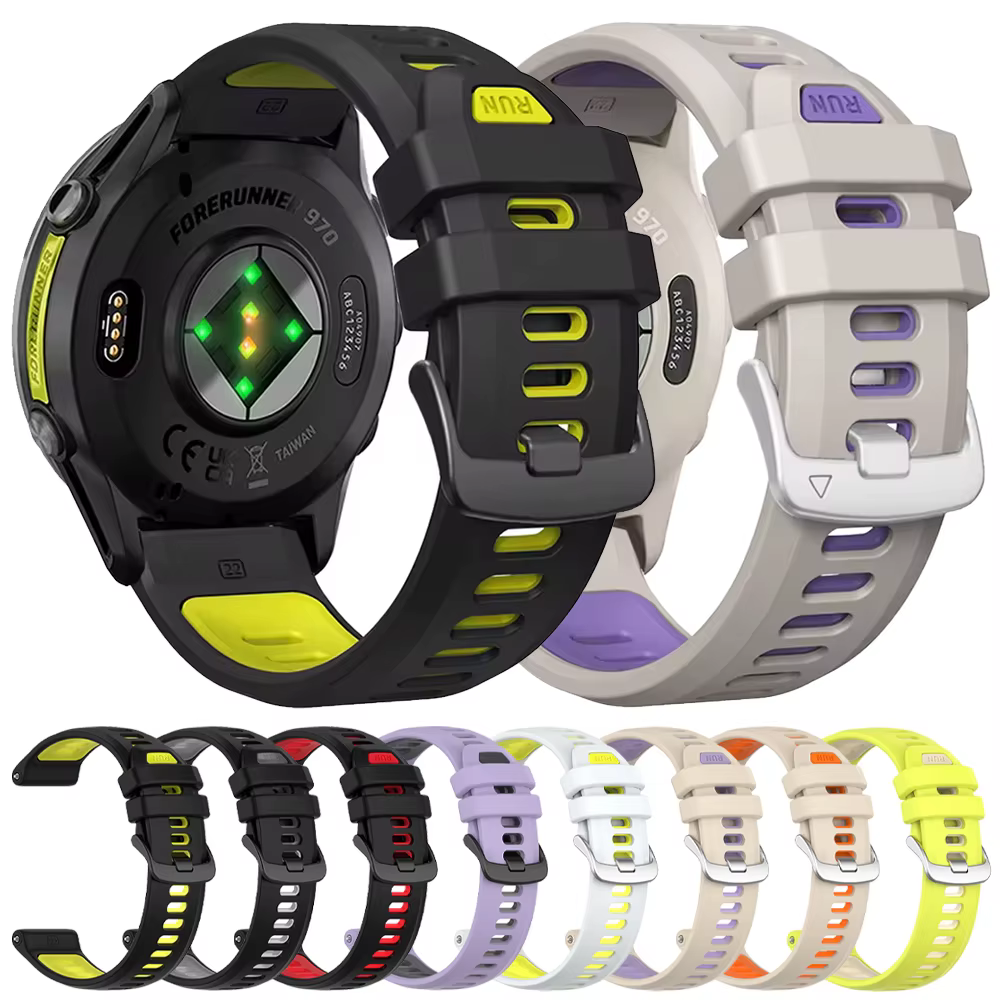 Bracelet de course de 22mm pour Garmin Forerunner 970