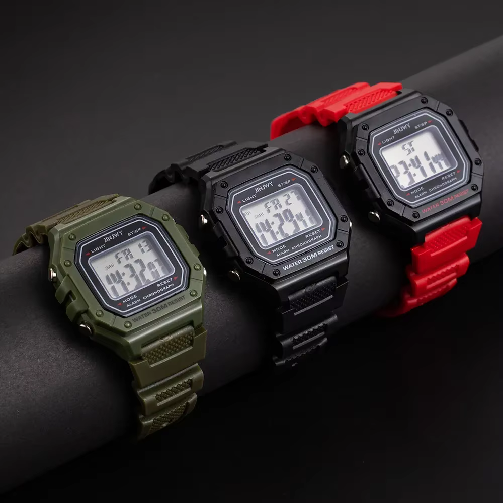 Mode hommes montre numérique militaire résistant à l'eau Sport montres marque de luxe armée