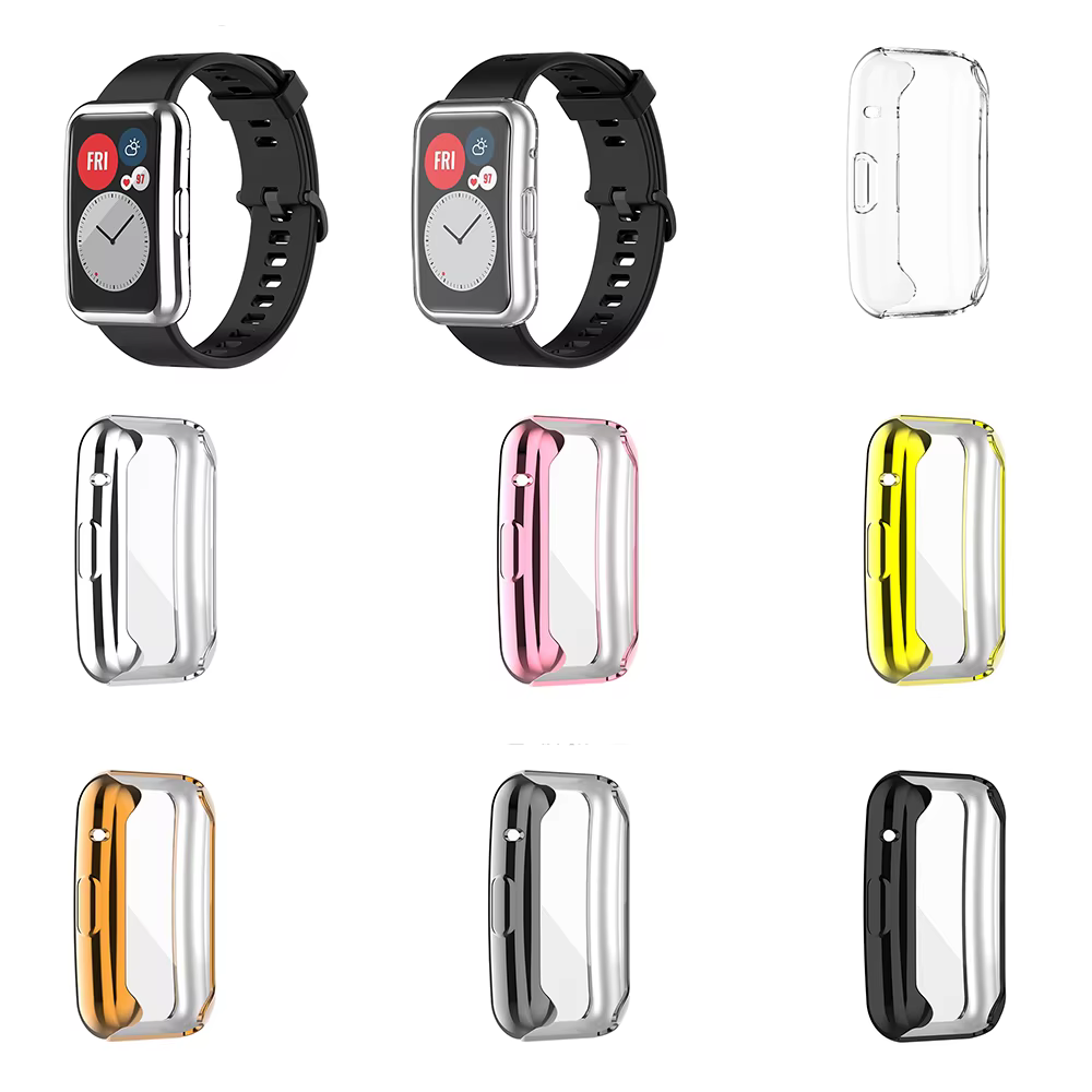 Étui de protection en TPU galvanisé pour montre Huawei