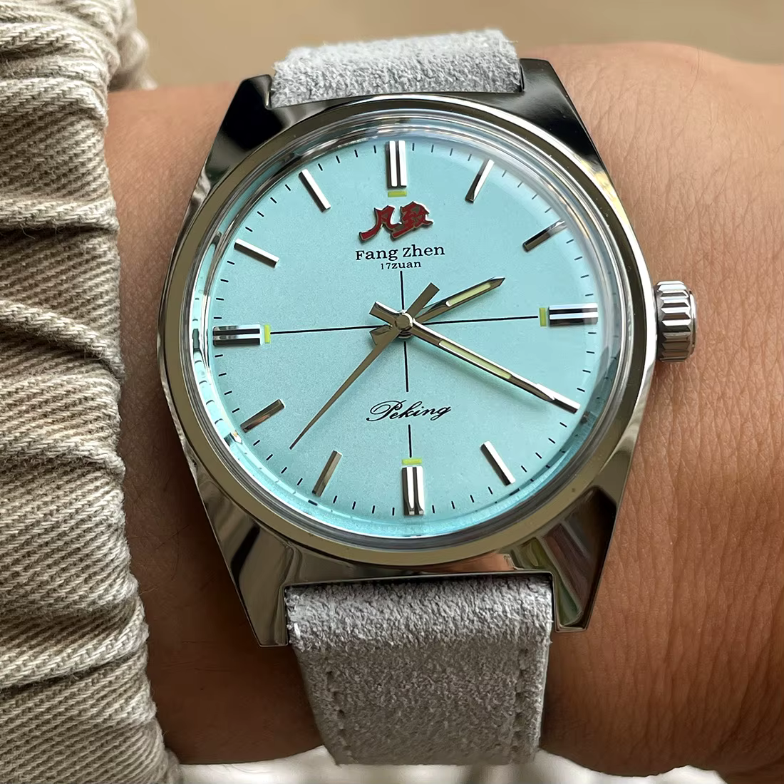 Merkur-Montre mécanique à remontage manuel pour homme