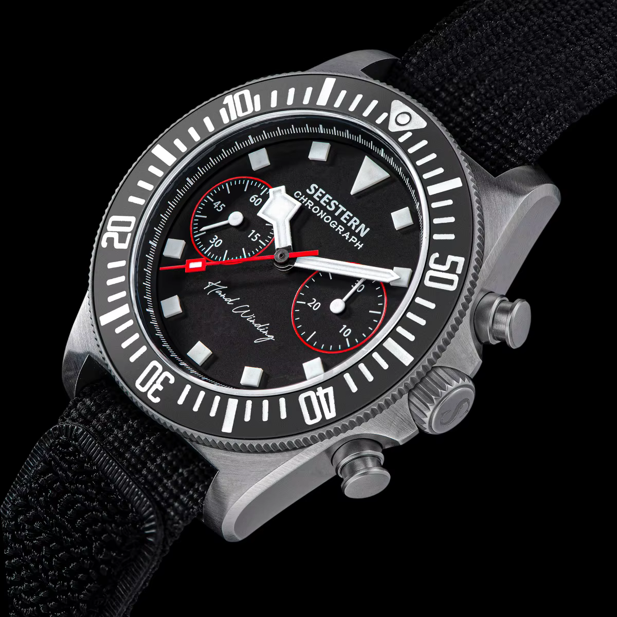 Montre chronographe mécanique Tianjin ST1901 pour homme