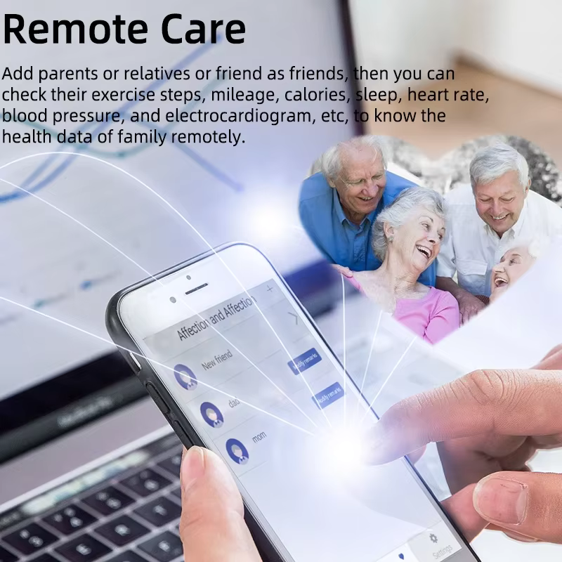Nouvelle montre intelligente de pression artérielle de qualité médicale pour hommes