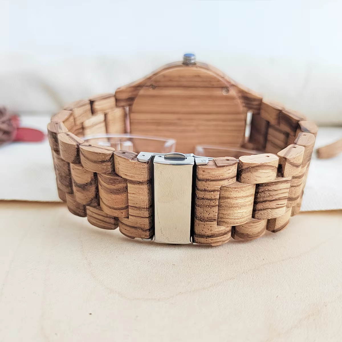 Montres-bracelets en bois Vintage pour hommes et femmes