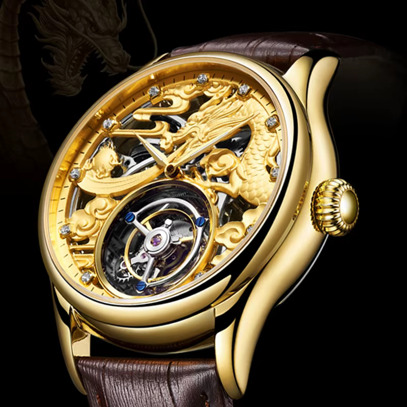 AESOP hommes volant Tourbillon mouvement mécanique automatique montres de luxe