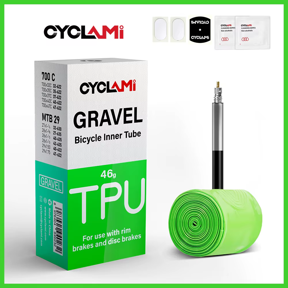 CYCLAMI ultraléger route vtt 29 vélo TPU chambre à air pneu français Valve FV 45mm pour gravier 700C 32C 35C 37C 40C 47C Super léger