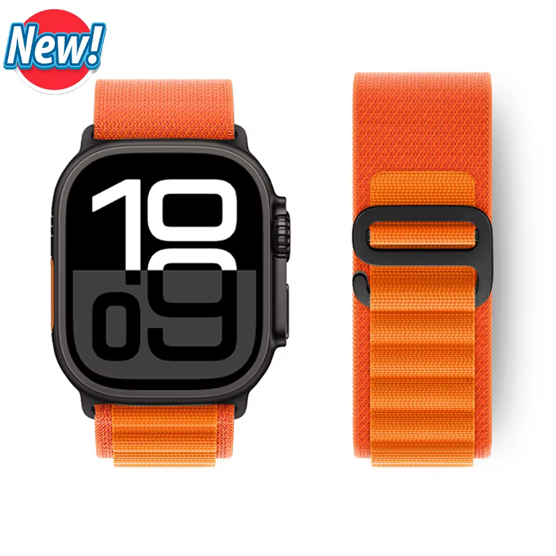 Bracelet à boucle alpine pour Apple Watch Ultra 3 2 bandes 49mm 46mm 45mm 44mm 42mm 41mm 40mm