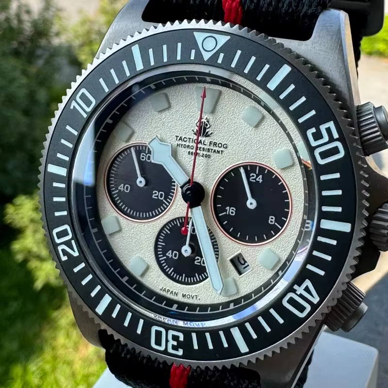Montre à Quartz tactique grenouille FXD en titane VS75B