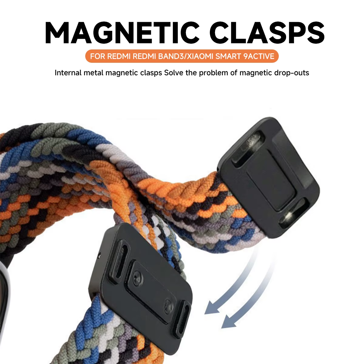 Étui + bracelet tressé pour Xiaomi Smart Mi band 9 8