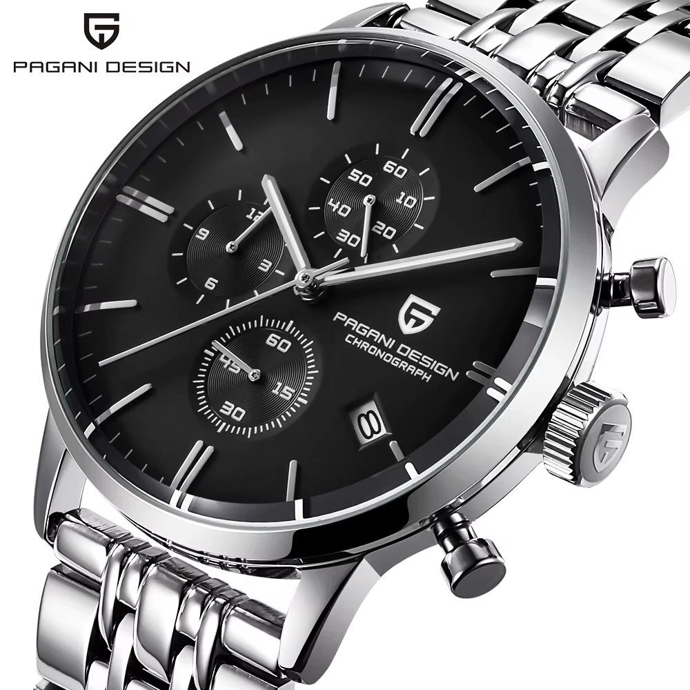 Pagani Design montre chronographe homme japon VK67 Movt étanche multifonctionnel affaires sport