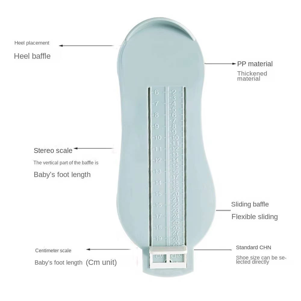 Accessoire pratique outil de soin des pieds gamme réglable mesures outil pied mesure jauge chaussures taille mesure enfants pieds règle