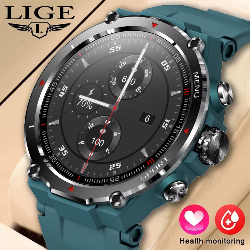Montre intelligente HD étanche pour homme