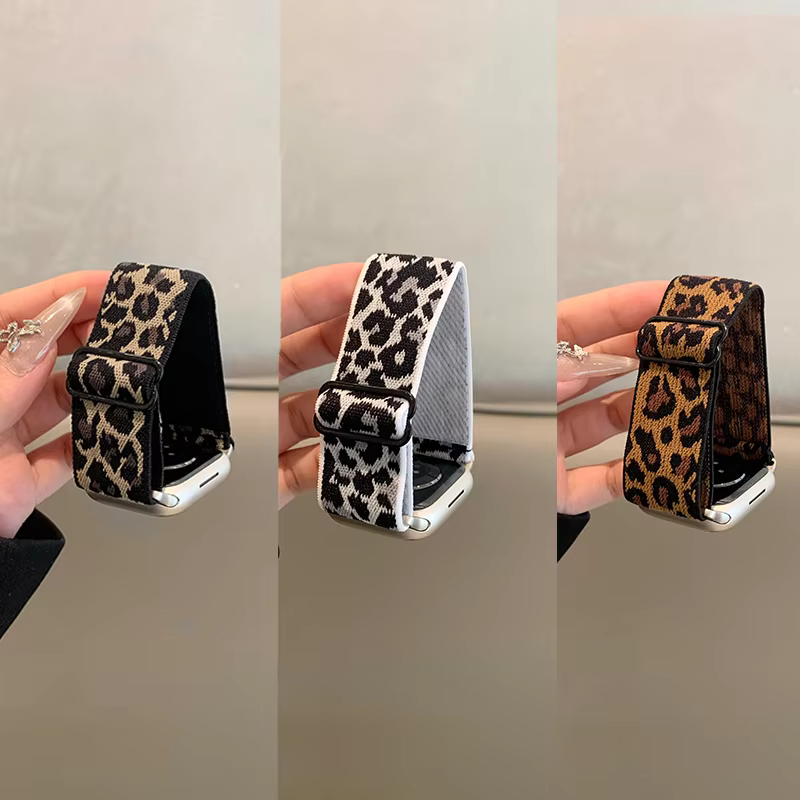 Bracelet léopard pour Apple Watch Series 11 10 9 8 7 6 SE ultra 3 2