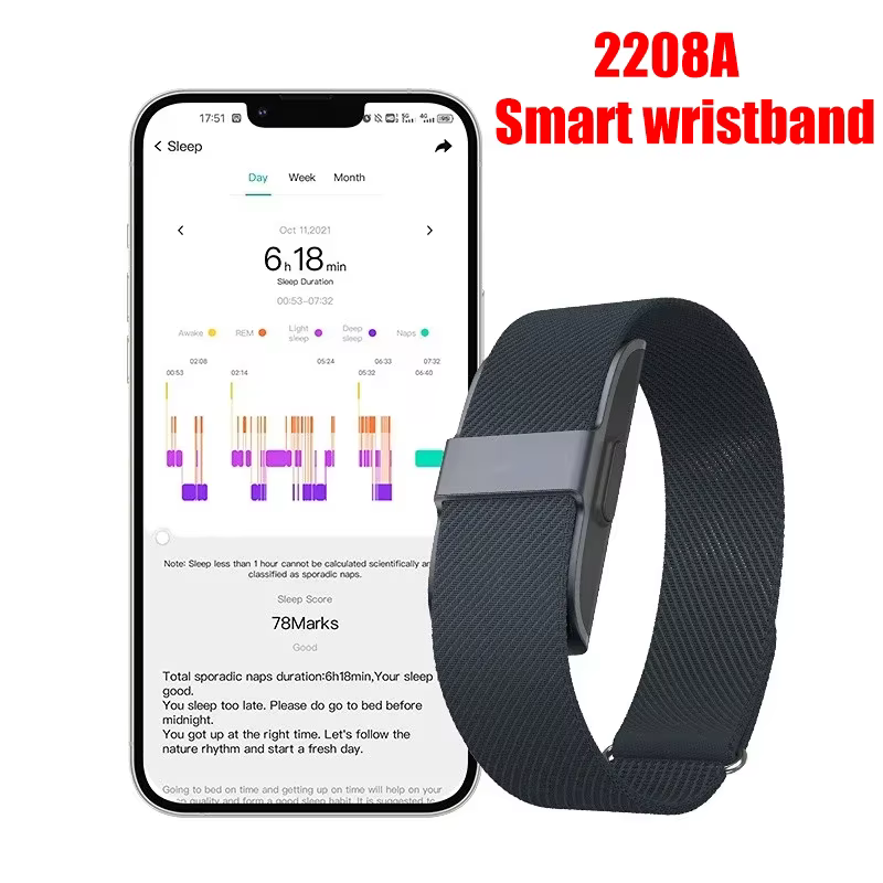 2208A Bracelet intelligent fréquence cardiaque tensiomètre podomètre Sport Fitness Tracker pour hommes femmes