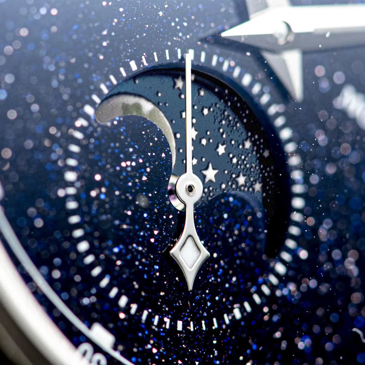 Sugess montre pour hommes édition limitée phase de lune boîtier en acier inoxydable 316L Tianjin ST2528 mouvement de luxe pierres précieuses étoiles cadran cadeau V3