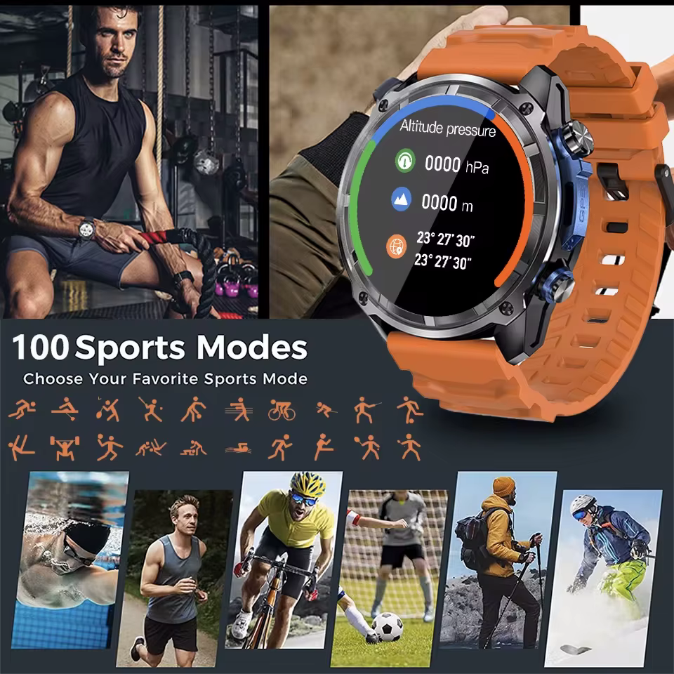 Montre connectée GPS avec carte Terrain