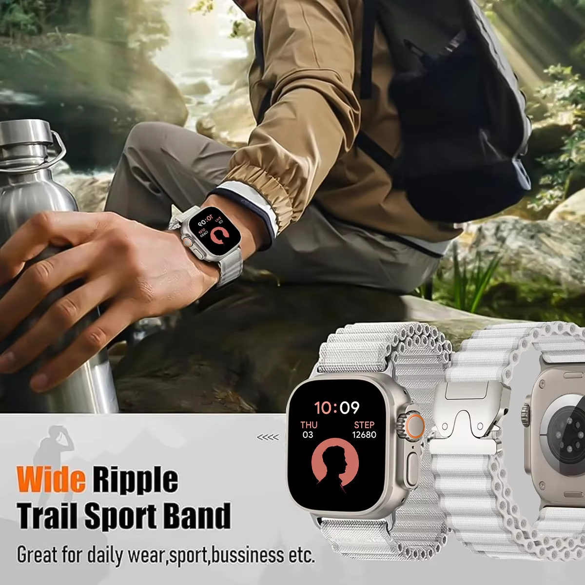 Bracelet de sport tout-terrain pour Apple Watch Band