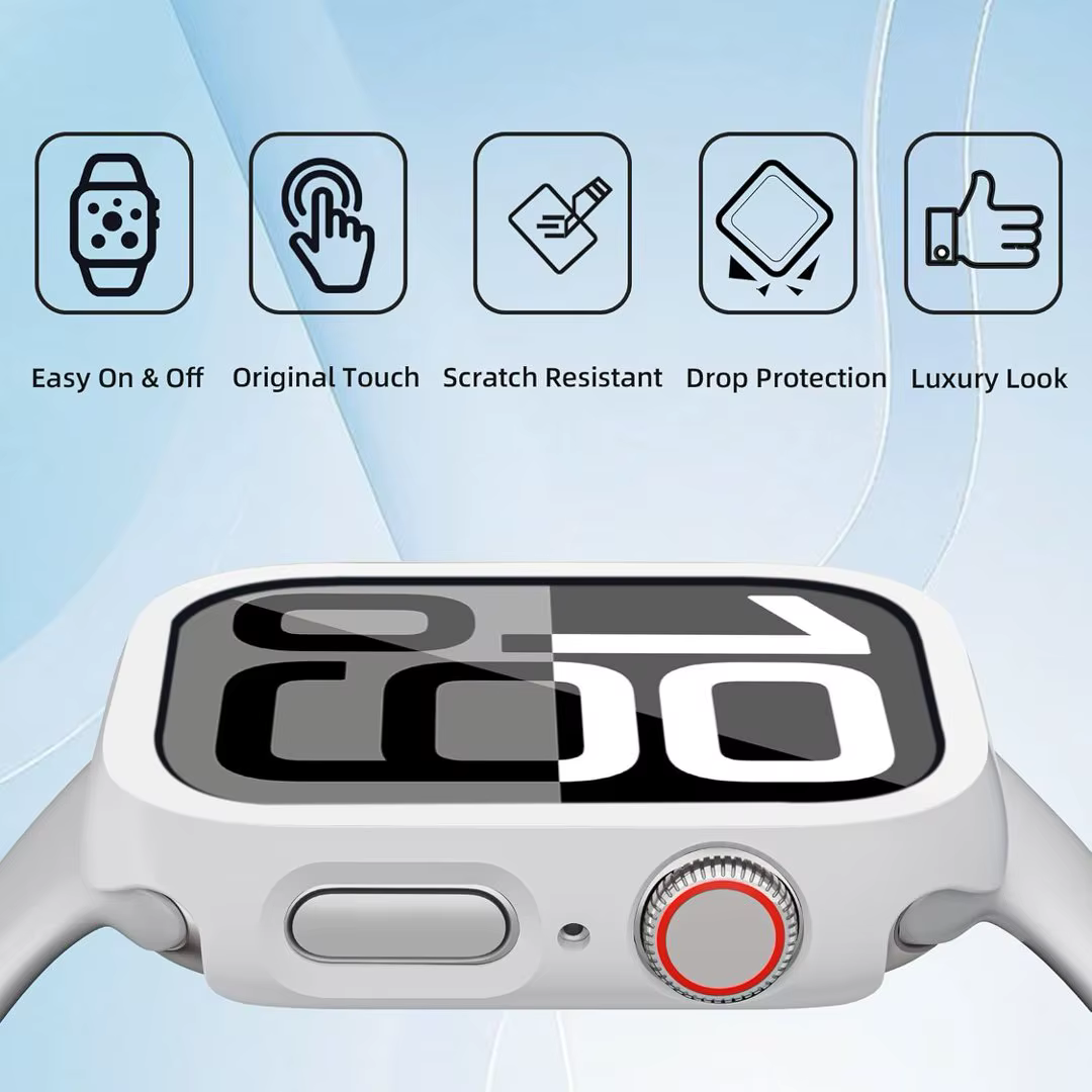 Coque de protection pour Apple Watch Series 10 11 Ultra 2 3 9 8 7 6 5 4 45 41 40 42 44 46 SE 3 Montre intelligente