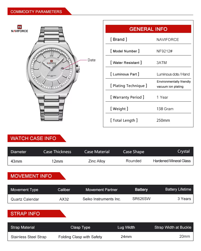 NAVIFORCE 2023 nouvelles montres marque originale pour hommes Sport décontracté homme montre-bracelet en acier inoxydable étanche Quartz horloge classique