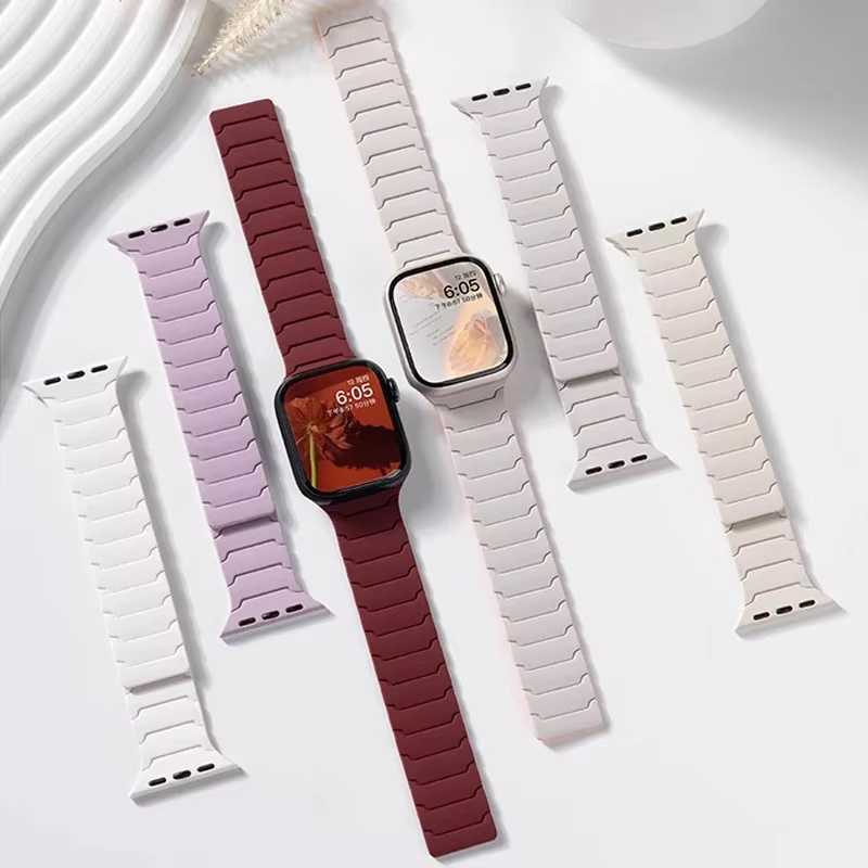 Bracelet magnétique en Silicone pour Bracelet de montre Apple Ultra 2
