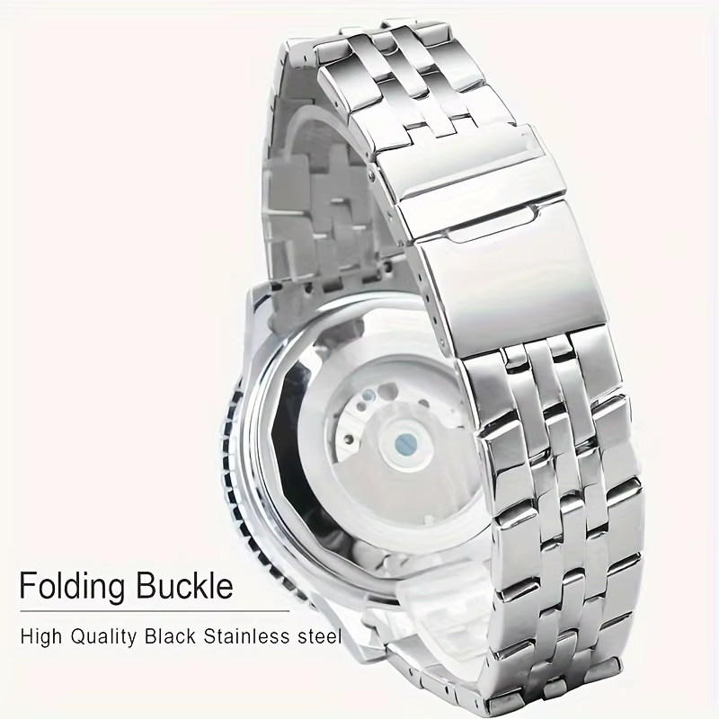 Montre pour homme haut de gamme, élégante et tendance, avec grand cadran, date, multifonction, montre de sport militaire, montre mécanique automatique, montre-bracelet de luxe légère, design squelette