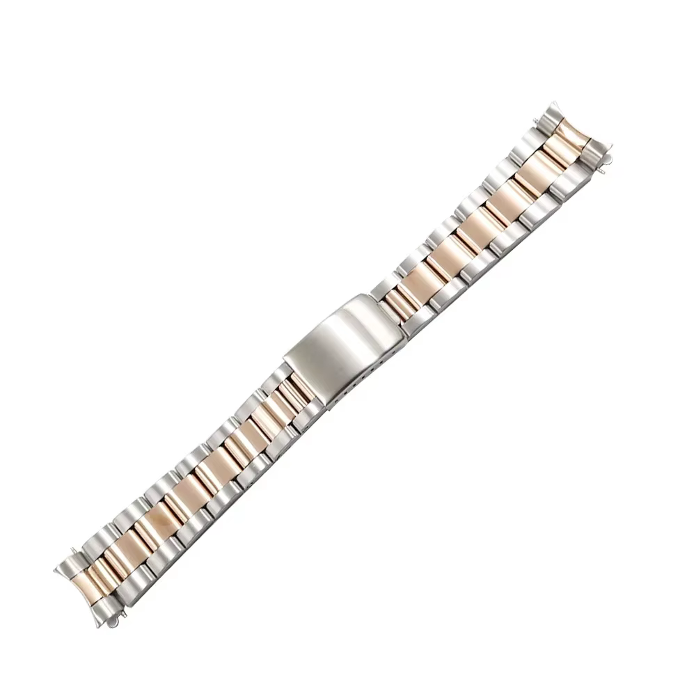 Rolamy 19 20mm Bracelet de montre en gros en acier inoxydable 316L ton or Rose argent