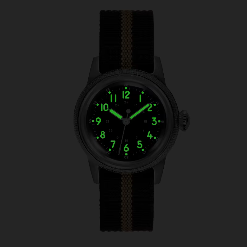 RDUNAE RA05 montre militaire rétro en acier inoxydable 316L K1 verre minéral personnalité lumineuse sport Quartz hommes