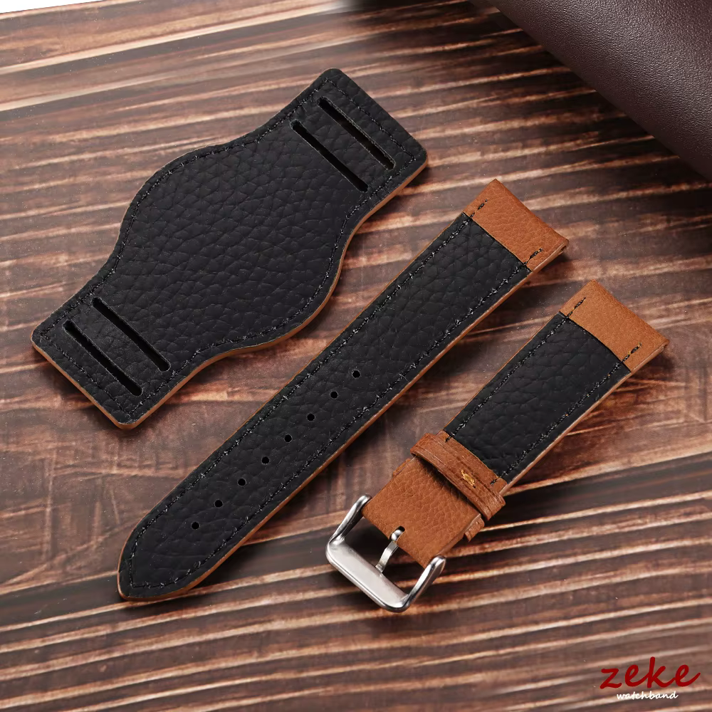 Bracelet en cuir de veau véritable pour Fossil pour Seiko 18mm 20mm 22mm