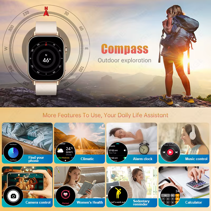 Montre connectée GPS LIGE pour femmes