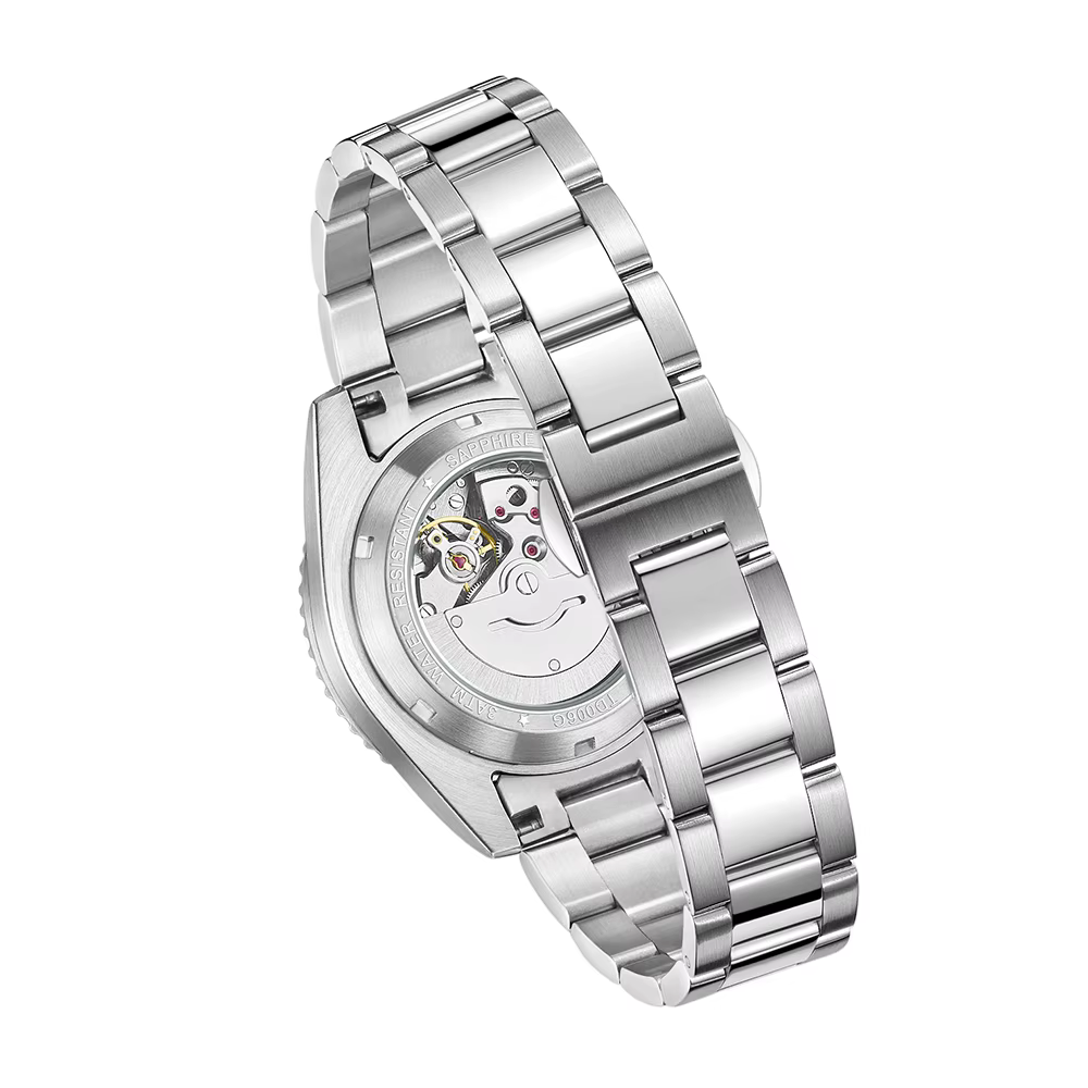 Montres pour hommes TOPHILL automatiques 40 mm Dandong 2820 avec lunette en aluminium