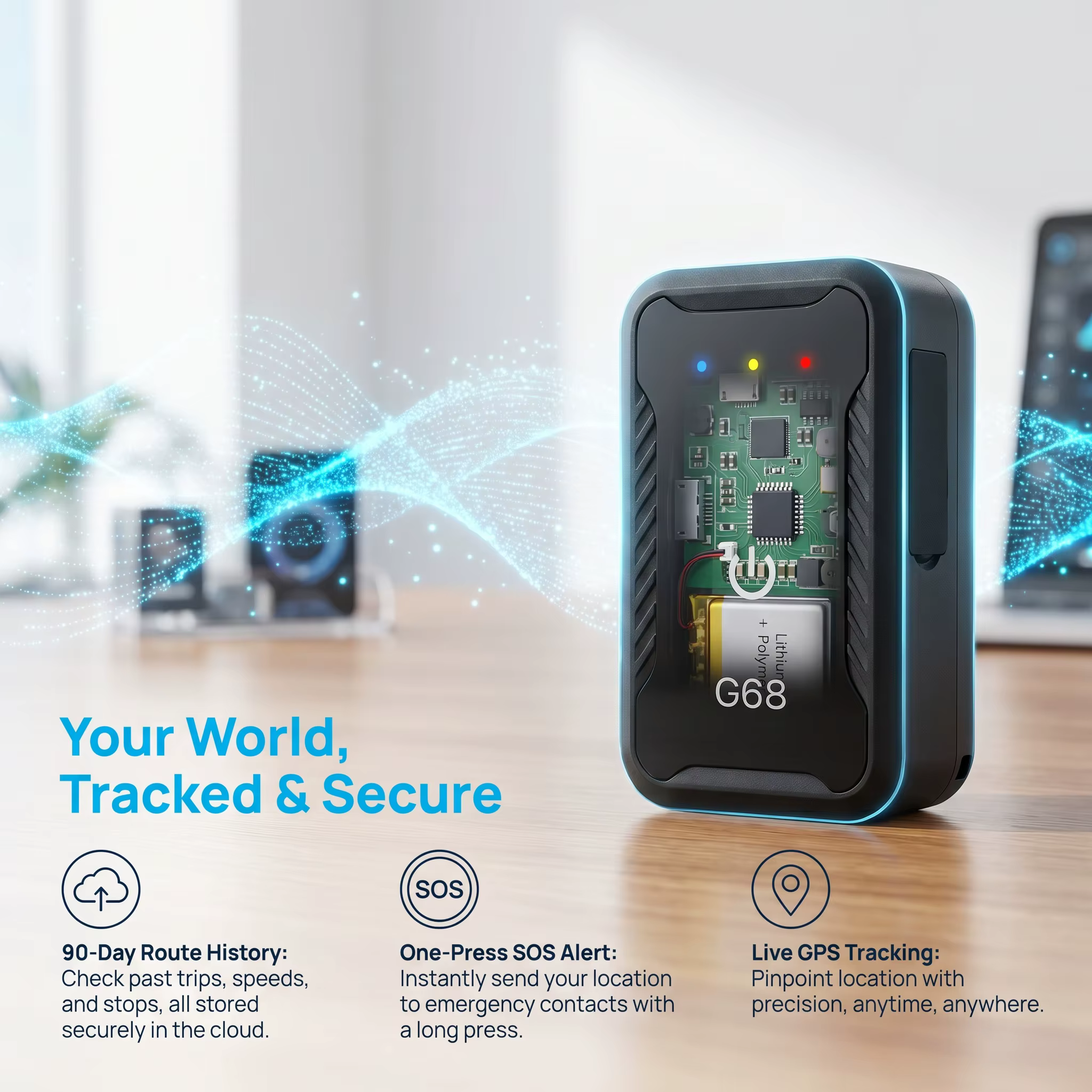 Mini traceur GPS 4G en temps réel pour voiture, moto, enfants, personnes âgées, animaux de compagnie, bagages, sacs à dos, objets de valeur, équipement anti-perte