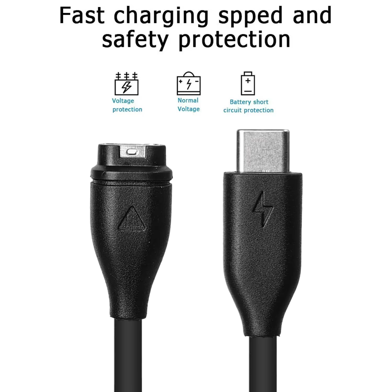 Câble de chargeur de montre de type C pour Garmin Fenix 5X