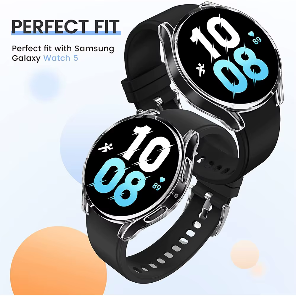 Étui de montre en TPU souple pour Samsung Galaxy Watch 4 5 6 7 40mm 44mm