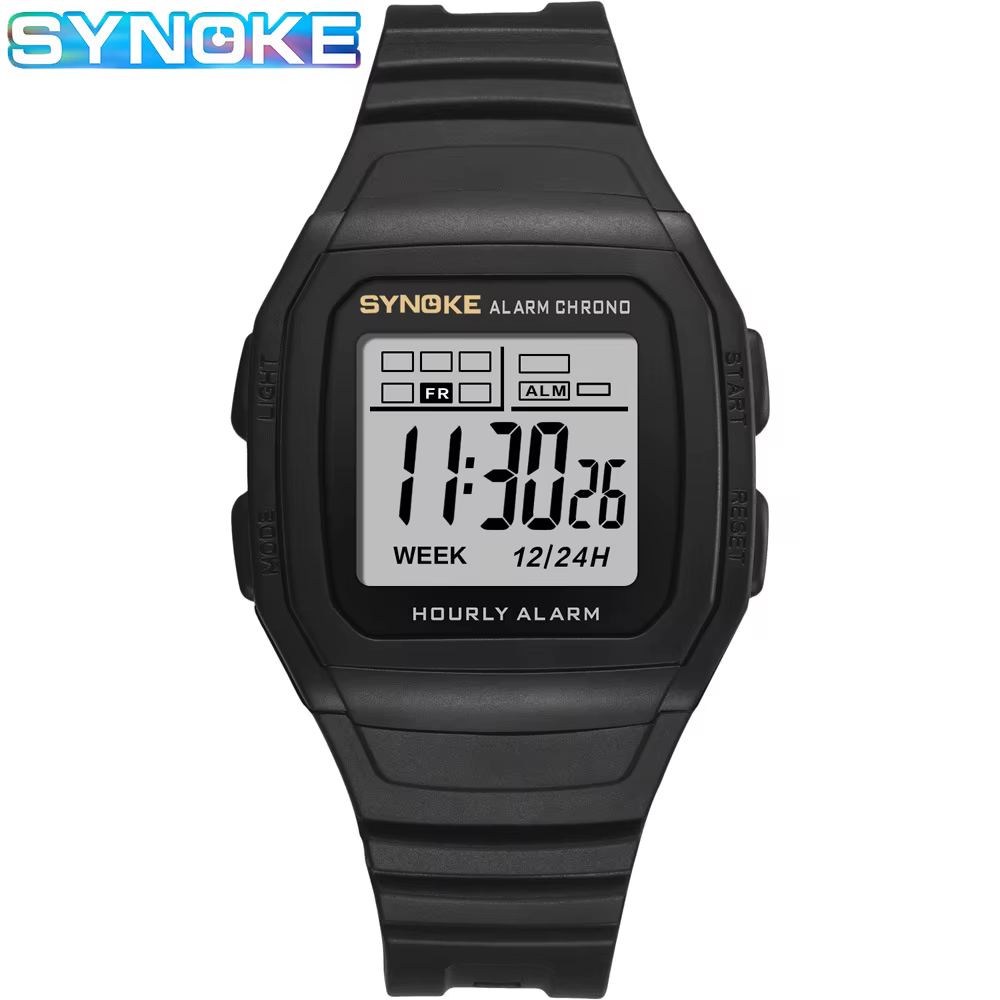 Montre numérique étanche multifonctionnelle pour garçons