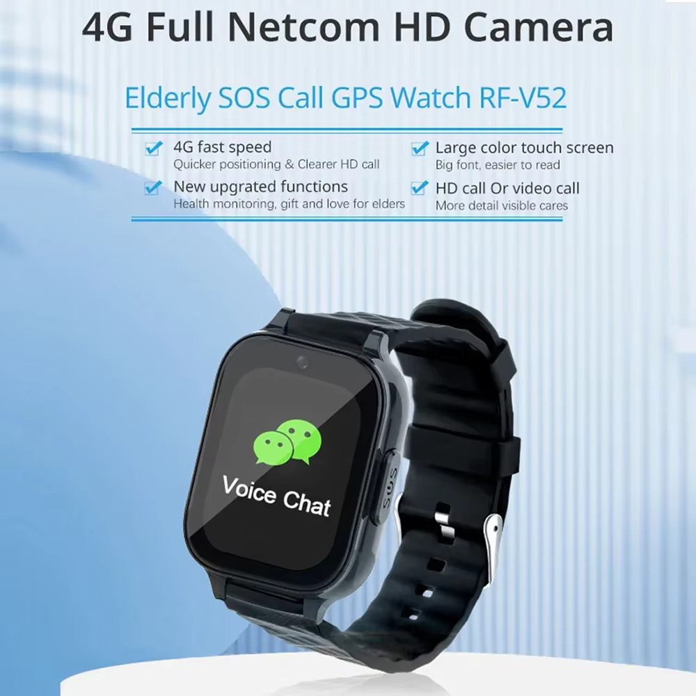 Montre GPS intelligente avec bouton SOS