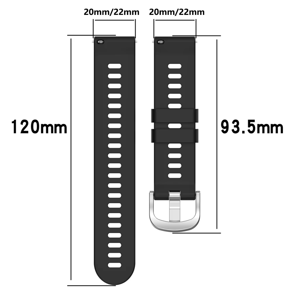 Bracelet de montre officiel 20mm 22mm pour Garmin Vivoactive 6 5 3