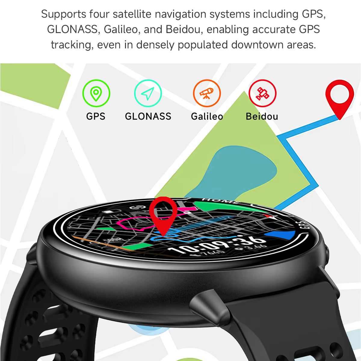 Pour Amazfit Active 2 GPS smartwatch pour hommes et femmes
